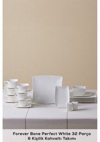 Resim Karaca Forever Bone Perfect White 32 Parça 6 Kişilik Kahvaltı Takımı 