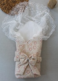 Resim Premium Kalite Organik Pamuk Bebek Kundak 17zbkundakkızgüllüsedef 