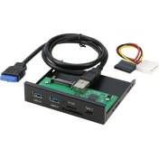 Resim Alfais 4790 3.5 Inç USB 3.0 Tf Sd Microsd Type C Floppy Ön Pamel Disk Yuvası 