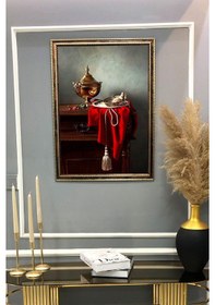 Resim Dijital Kumaş Baskılı Dekoratif Çerçeveli Tablo Tbl0008 