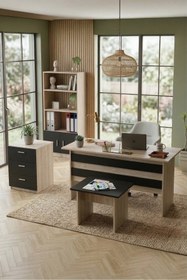 Resim Yurudesign Vario Abcd Ofis Büro Masa Takımı 3 Renk 