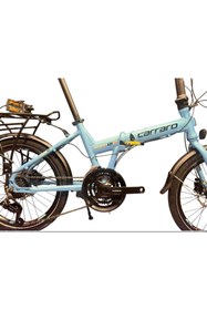 Resim Carraro Flexi 121D Hidrolik Disk Katlanır Bisiklet 21 Vites Mavi 