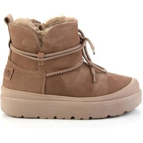 Resim Vizon Hakiki Deri Kadın Bot & Bootie K02748100202 Vizon 