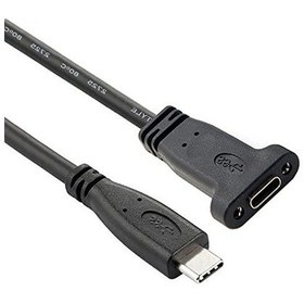 Resim Usb 3.1 Type-c Panel Tipi Uzatma Kablosu - 1 Metre 