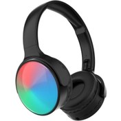 Resim Volkano Auro Siyah Işıklı Bluetooth Kulaklık-AURA-B 