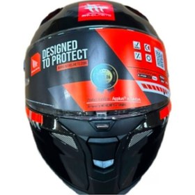 Resim Mt Revenge 2 S A11 Kask Parlak Siyah - Turuncu 