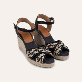 Resim Mudo BANTLI HASIR DOLGU TOPUKLU AYAKKABI 