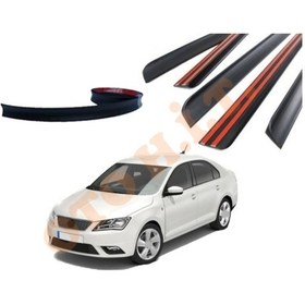 Resim Seat Toledo Uyumlu Yeni Uyumlu Bagaj Üstü Spoiler Mat Siyah 