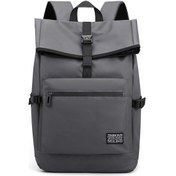 Resim 16 İnç Oxford Açık Eğlence Seyahati Su Geçirmez Hafif Sırt Çantası Banliyö Okul Çantası Koyu Gri 