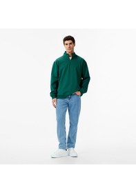 Resim United4 Unıted4 Erkek Yeşil Half Zip Sweatshirt Ft-msd Yeşil 