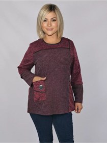 Resim Mılalonıa Büyük Beden Tunik 175360374 Bordo 