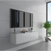 Resim Myniture Home & Living Duvara Monte Tv Sehpası Beyaz S6107-1 