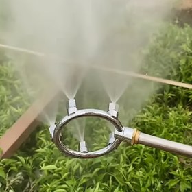Resim Yüksek Basınçlı Paslanmaz Çelik Sisli Sulama - 5 Katmanlı Dairesel Bahçe Sulama Aleti Sabit Nozul ile Tarımsal ve Bahçe Kullanımı için, Dayanıklı ve Verimli Sulama Aracı, Tarım Sulama Ekipmanı | Dairesel Püskürtme Başlığı | Dayanıklı Yapı, Çim Sulama Aletleri 