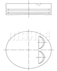 Resim MAHLE 039PI00122000 Motor Piston Segman (78.50) / (Std) P106 Gti Saxo Vts Tu5j4 (1.6 16V) 0628C7 (WF286942) 