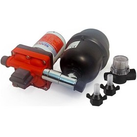 Resim Seaflo 24 Volt 2 Lt Tanklı Otomatik Hidrofor, 11.3lt 3.7bar Tekne, Karavan Hidroforu 