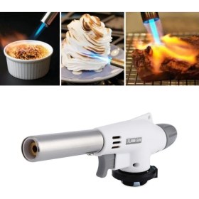 Resim Kendi Markanız® 1300°C Çok Amaçlı Gaz Torch Çakmak - Mutfak, Mangal, Lehimleme Pürmüz Alev Tabancası 