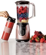 Resim woodhub Pembe Rosegold Smoothie Set, Sağlıklı ve Şık İçim Deneyimi İçin İdeal 