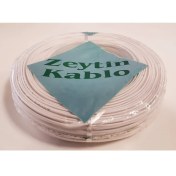 Resim Zeytin 2x0.75 Kordon Kodlu Beyaz Ses Kablosu - 100 Metre 
