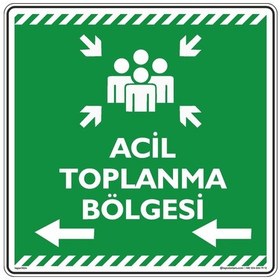 Resim Acil Toplanma Bölgesi Sol Ok 