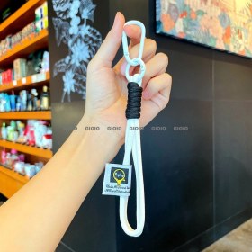 Resim Silver1 Gıoıo Yeni Sevimli Kedi Pençe Çapraz Giyinme Kurumi Bebek Araba Anahtarlık Büyük Kulak Köpek Çift Okul Çantası Hediye Anahtarlık Kolye (Yurt Dışından) 