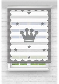 Resim Perdecizade Enxboy Taçlıı Dijital Baskılı Zebra Perde-cocuk Odası-stor Perde Renkli 