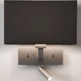 Resim Mediterian Modern gümüş abajurlu okuma lambası, şık ve kullanışlı tasarım 