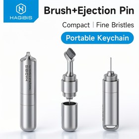 Resim Hagibis SIM Kart Çıkarma Aracı Anahtarlık ile - Çok Fonksiyonlu Temizleme Fırçası for iphone için, SIM Kart Çıkarma ve Kulaklık Temizleme, Kompakt Tasarım Konfor için, SIM Kart Temizleme Aracı, Cihaz Bakım Aksesuarı, Dayanıklı Yapı 