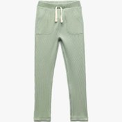 Resim Koton Pamuklu Beli Bağcıklı Yeşil Erkek Bebek Eşofman Altı 5smb40079tk Yeşil 