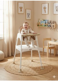 Resim Tommybaby 3 in 1 Çalışma Masalı ve Pedli Mama Sandalyesi 