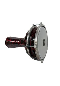 Resim Vatan Darbuka 5 Numara Çatlak Boyalı Siyah - Kırmızı Desenli 