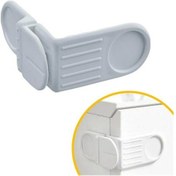 Resim Bebek Çocuk Güvenlik Çekmece Ve Dolap İçin Kendiliğinde Yapışkanlı Vidasız Köşe Kapak Kilidi Siyah 