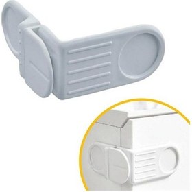 Resim Bebek Çocuk Güvenlik Çekmece Ve Dolap İçin Kendiliğinde Yapışkanlı Vidasız Köşe Kapak Kilidi Siyah 