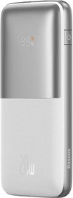 Resim Baseus Bipow Pro Overseas 10000 mAh 20W Dijital Ekranlı Powerbank Beyaz Teşhir 