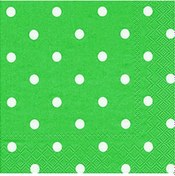 Resim Roll Up Peçete 33x33 Yeşil Puantiyeli 20'li 