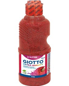 Resim Giotto Glitter Paint Simli Tempera Guaj Boya 250 Ml. Kırmızı 