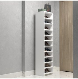 Resim Kenzlife Ayakkabılık Konevi Mat Beyaz Suntalam 170 040 30 Yirmiiki Çift Ayakkabı Kapasitesi Arkalıksız Beyaz 