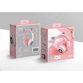 Resim Karler Bass STN28 Kablosuz Kedi Kulaklık - Pembe 