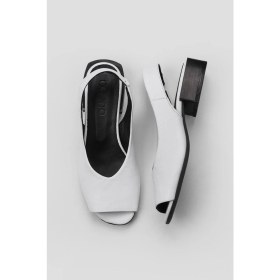Resim Bueno Shoes Beyaz Deri Kadın Topuklu Sandalet 01WS4901 01WS4901 