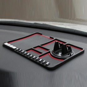 Resim Pazariz Araç Içi Kaydırmaz Ped 3D Numaratör Telefon Tutucu Torpido Çok Fonksiyonlu Araçiçi Aksesuar 