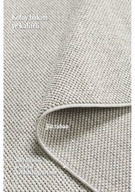 Resim Modern Halı Sisal Bukleli Halı Gümüş Halı Salon Halısı Oturma Odası Halısı Koridor Halısı Yolluk Gümüş 