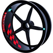 Resim Gp Flag Damalı Reflektif Kırmızı İç Jant Şeridi Sticker Çınar Extreme 