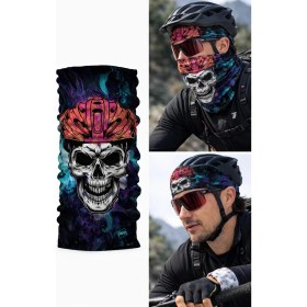 Resim Colizon Unisex Motosiklet Maskesi Bandana - Uv Korumalı Termal Outdoor Boyunluk-Buff 