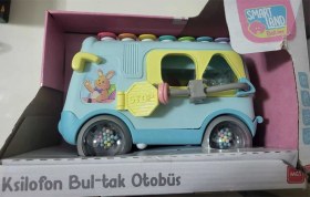 Resim Smart Land Sevimli Otobüs Ksilofon Bul-tak Otobüs 5814 