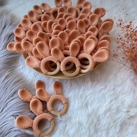 Resim Tavşan Kulaklı Diş Kaşıyıcı - Turuncu 