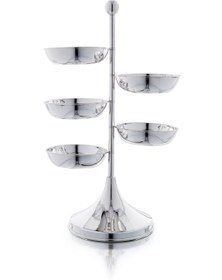 Resim Silver Plated Pedestal Snack Bowl - Little threesome 