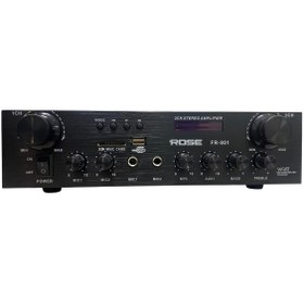 Resim Rose FR-801 - 2X100 Watt 2 ZONE STEREO Mixer Amfi 