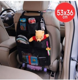 Resim Oto Koltuk Arkası Organizer. Eşya Düzenleyici. Araç Ceplik. Kılıf 