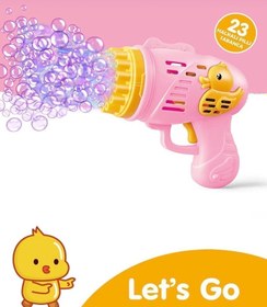 Resim 3’lü Eğlence ve Mutluluk Seti – Yüzük Çıkan Kinder Joy, Köpük Tabancası, Peluş Tavşan 