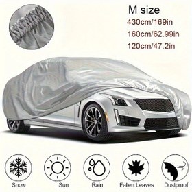 Resim Meridiangoods M Evrensel Araç Örtüsü Su Geçirmez Uv Koruma Tüm Hava Koşulları 
