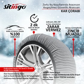 Resim Sitingo Oto Lastik Kar Çorabı Professional Series - XXLarge 